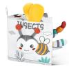 HOTUT Cloth Book for Babies Touch and Feel - Soft 3D Sensory Crinkle Fabric Books for Newborns Infants, High Contrast Toddler Learning Toy for 0-6 Months Boys Girls (Bee) view 1