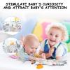 HOTUT Cloth Book for Babies Touch and Feel - Soft 3D Sensory Crinkle Fabric Books for Newborns Infants, High Contrast Toddler Learning Toy for 0-6 Months Boys Girls (Bee) view 3
