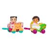 CoComelon Lane Little Vehicle 2-Pack Bundle - Ninas Bunny Buggy and Ceces Kitty Cart - Free-Wheeling Toy Vehicles - Fun, Engaging Toy for Toddlers - More to Collect view 3