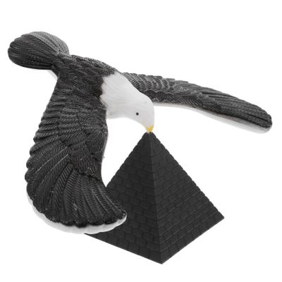 Balance Eagle Toys Balance Bird Gravity Bird with Pyramid, Plastic Desktop Eagle Models Party Trick Educational Prop
