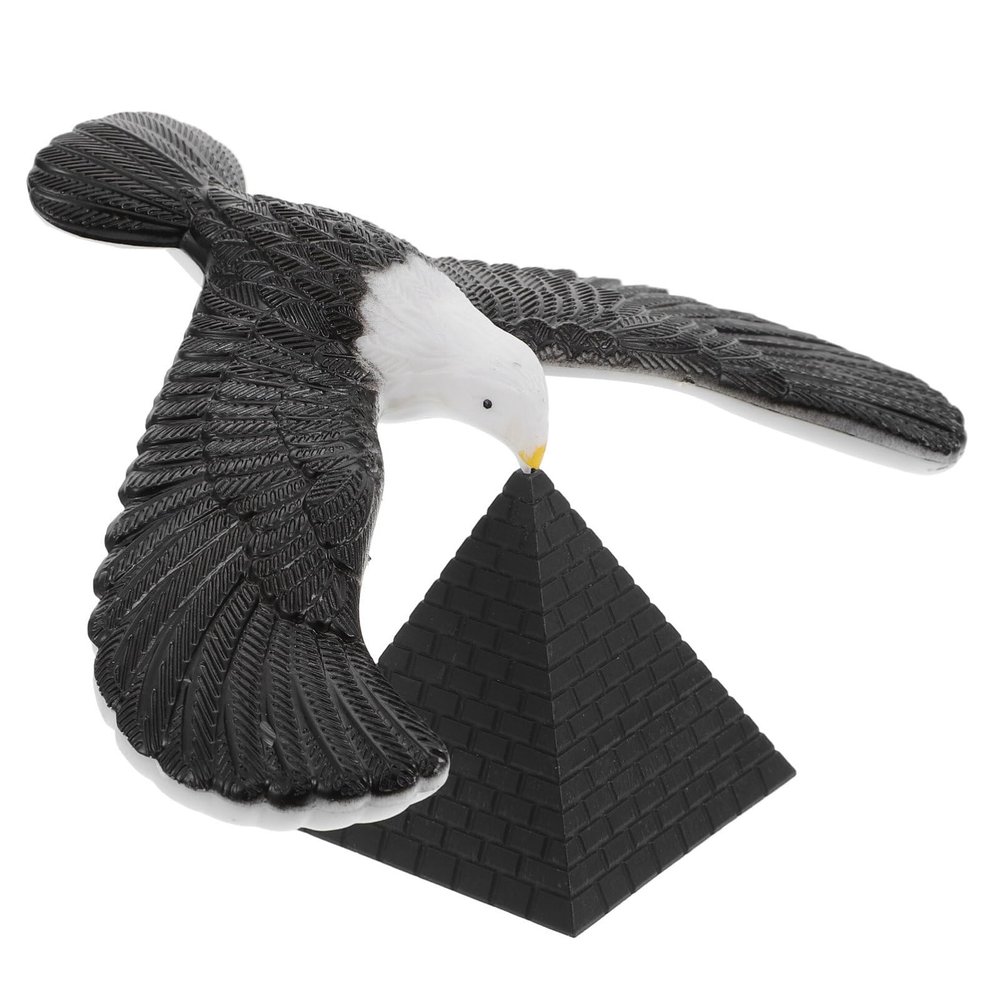 Balance Eagle Toys Balance Bird Gravity Bird with Pyramid, Plastic Desktop Eagle Models Party Trick Educational Prop