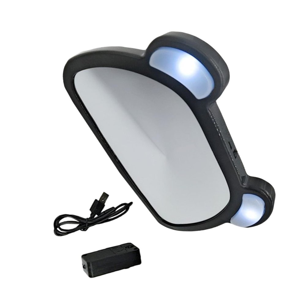ifundom Backseat Observation Mirror Rearview Interior Car Observation Mirror Led