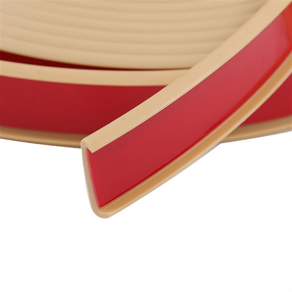 6.5ft Self Adhesive U-Shape Edge Guard Flexible Edge Banding, TPE Edge Protector Strip, Corner and Edge Bumper Guards, Edge Protector for Cabinet Repair, Single-Board Protection, Furniture Restoration
