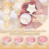 GOGOSO Ball Pit Balls,Plastics Balls for Ball Pit, Stars Hearts Shape for PastelBall for Toddlers Kids, Beige+Clear+White,100pcs view 2