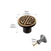 10 Pack Drawer Knobs Gold Brass Cabinet Knobs Single Hole Solid Furniture Hardware with Screws for Kitchen Dresser Bathroom Bedroom Wardrobe (Color : F1, Size : Single Hole) view 2