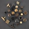 10 Pack Drawer Knobs Gold Brass Cabinet Knobs Single Hole Solid Furniture Hardware with Screws for Kitchen Dresser Bathroom Bedroom Wardrobe (Color : F1, Size : Single Hole) view 3