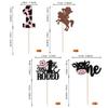 Rsstarxi 24 Pack Cowboy & Cowgirl 1st Birthday Cupcake Toppers - Western Party Cake Decorations view 2