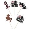 Rsstarxi 24 Pack Cowboy & Cowgirl 1st Birthday Cupcake Toppers - Western Party Cake Decorations view 3