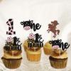 Rsstarxi 24 Pack Cowboy & Cowgirl 1st Birthday Cupcake Toppers - Western Party Cake Decorations view 4