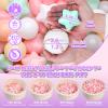 GOGOSO Ball Pit Balls,Plastics Balls for Ball Pit, Stars Hearts Shape for PastelBall for Toddlers Kids6 Mix Colors, 200pcs view 2