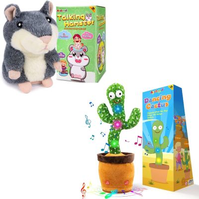 Ayeboovi Toddler Toys -Dancing Talking Cactus Repeats What You Say - Interactive Plush for Babies and Kids - Birthday Christmas New Year Gift for 2 3 4 5 6 Year Old Boys and Girls