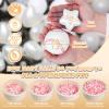 GOGOSO Ball Pit Balls,Plastics Balls for Ball Pit, Stars Hearts Shape for PastelBall for Toddlers Kids, Black+Gray+Pearl White,200pcs view 2