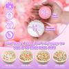 GOGOSO Ball Pit Balls,Plastics Balls for Ball Pit, Stars Hearts Shape for PastelBall for Toddlers Kids, Pink Light Pink White Clear,200pcs view 2
