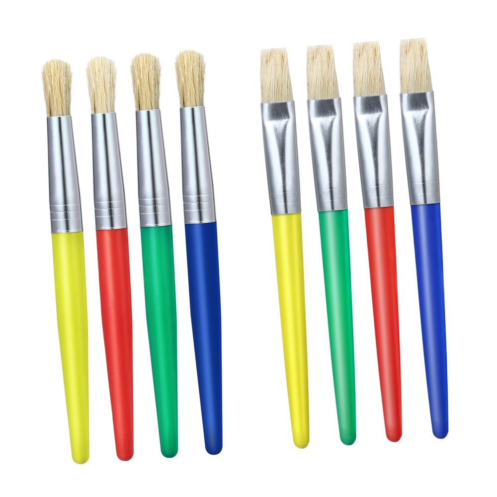 8pcs Graffiti Pen Brush Drawing Thick Children Kids Paint for Toddlers Crafts Round Washable Art Painting Supplies Paint Supplies for Kids