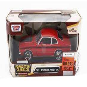 1971 Mercury Comet GT Red with Black Stripes Forgotten Classics Series 1/24 Diecast Model Car by Motormax 79047R
