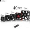 Chanmoo RC Car Metal Motor Cooling Fan 25mm 30mm 35mm 40mm 50mm RC Heatsink 28000RPM ESC Cooling Fans Red-Black Fit for 1/8 1/10 1/12 Scale RC Car 540 550 Brushless OR Brushed Motors (40mm) view 2