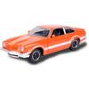 1974 Vega GT Orange Metallic with White Stripes Forgotten Classics Series 1/24 Diecast Model Car by Motormax 79048OR view 1
