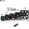 Chanmoo RC Car Metal Motor Cooling Fan 25mm 30mm 35mm 40mm 50mm RC Heatsink 28000RPM ESC Cooling Fans Red-Black Fit for 1/8 1/10 1/12 Scale RC Car 540 550 Brushless OR Brushed Motors (35mm) view 2