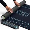 Newverest Poker Table Top 70" x 35", Texas Hold'em Poker Mat for Home Game Nights Up to 10 Players, Casino| Poker Topper Cloth for Tables in Zipper Storage Bag with 8 Coasters in Poker Gift-Ready Box view 1