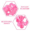Luxshiny 50pcs Bingo Balls, 4cm Plastic Hollow Raffle Balls Round Vending Machine Capsules Game Props for Party Games Lottery Events and Festive Decorations - Pink view 4