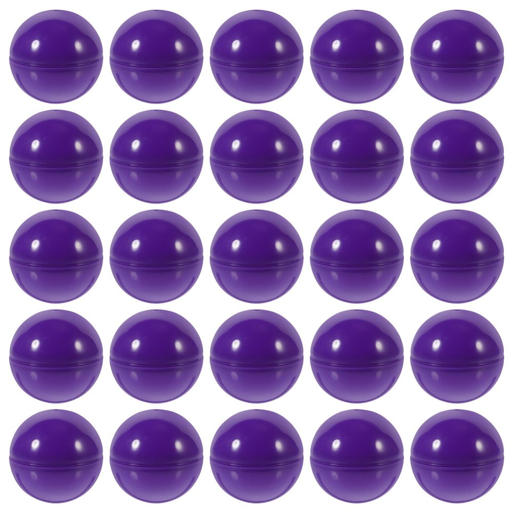 Luxshiny 4cm Hollow Bingo Balls, Plastic Raffle Balls Round Vending Machine Capsules Game Props for Party