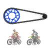 XSYGO Aluminum 7075 Rear Hub Chain Sprocket 36T Gears +Manganese Steel Roller Chain Set for LOSI 1/4 Promoto-MX Motorcycle RTR Upgrade Parts (Blue) view 1