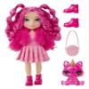 Rainbow High Littles  Magenta Monroe, Pink 5.5" Posable Small Doll with Purse, Magical Pet Kitty, Girls Toy Gift, Kids Ages 4-12 Years view 2