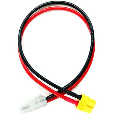 Racers Edge Charge Adapter: M Tamiya to M Xt60-300mm Wire RCE1684