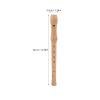 8 Hole Treble Recorder Kid's Wooden Flute Soprano Recorder, German c Key, Peach Wood, Cleaning Rod, Storage Bag (Natural) Student Detachable Set view 2