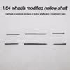 30 Sets 1/64 Diecast Alloy Car Wheels Axle Mixed Sizes /22mm/25mm/28mm Hollow Axle with Nail Pin for 1:64 Model Car. 30 Sets. (only axles, no Wheels) view 2