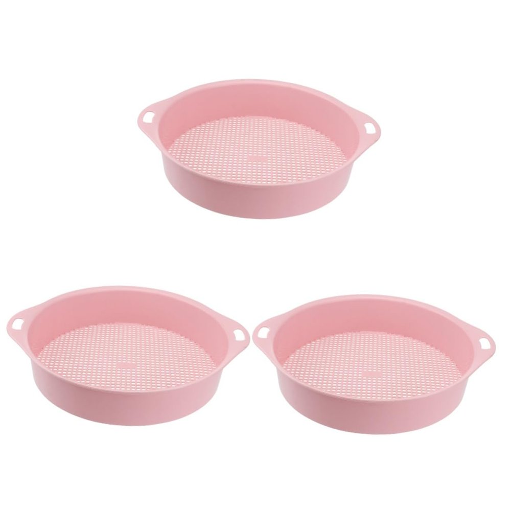 BESPORTBLE 3pcs Plastic Sifter Sieve for Soil Garden Tool Lightweight and Portable for Balcony Garden
