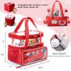 SFYBYHEART Double-Layer Carrying Case with Magnetic Bottom for Tonie Figures and Toniesbox 2 & 1 Starter Set, Travel Bag Organizer Storage for Tonies Characters, Toni Carry bag view 4