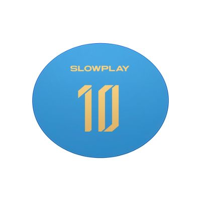 SLOWPLAY Godel Ceramic Poker Chips in Bulk, Casino Grade Ceramic 10-Gram Poker Chip for Texas Hold'em, 39mm Professional Chips Pack of 50 with Denomination of 10