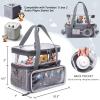 SFYBYHEART Double-Layer Carrying Case with Magnetic Bottom for Tonie Figures and Toniesbox 2 & 1 Starter Set, Travel Bag Organizer Storage for Tonies Characters, Toni Carry bag view 4