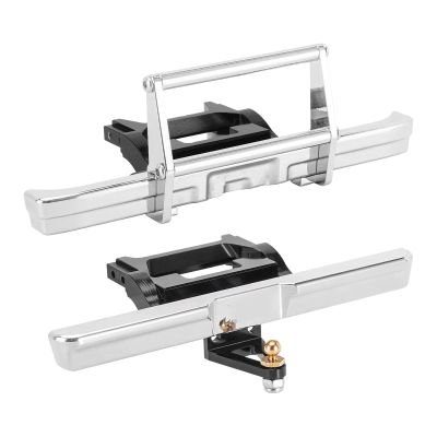 AMLIK RC Car Accessories Compatible with TRX4M High Trail for K10 CNC Aluminum Front Rear Bumper for 1/18 RC Crawler Upgrade (4M-83) (Color : Front and Rear)