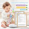 Montesorri-Toys - Pull String Toys for Baby - Made of 100% Food Grade Silicone with Built-in Rattle Function and Easy to Clean Design (Blue) view 2