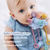 Montesorri-Toys - Pull String Toys for Baby - Made of 100% Food Grade Silicone with Built-in Rattle Function and Easy to Clean Design (Blue) view 4