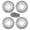 NINFE Upgrade Parts Compatible with Axial for SCX24 for AX24 4PCS CNC Aluminum Outer Beadlock Ring for 1.0" Wheel Rims 1/24 RC Crawler Car Upgrade (Color : 2) view 2