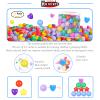 Heopeis Ball Pit Balls Pack of 100 - Phthalate Free BPA Free Crush Proof Plastic Ball, Play Balls for Ball Pit Pool Playpen Babies Kids Children Birthday Parties Pool Tent Party view 3