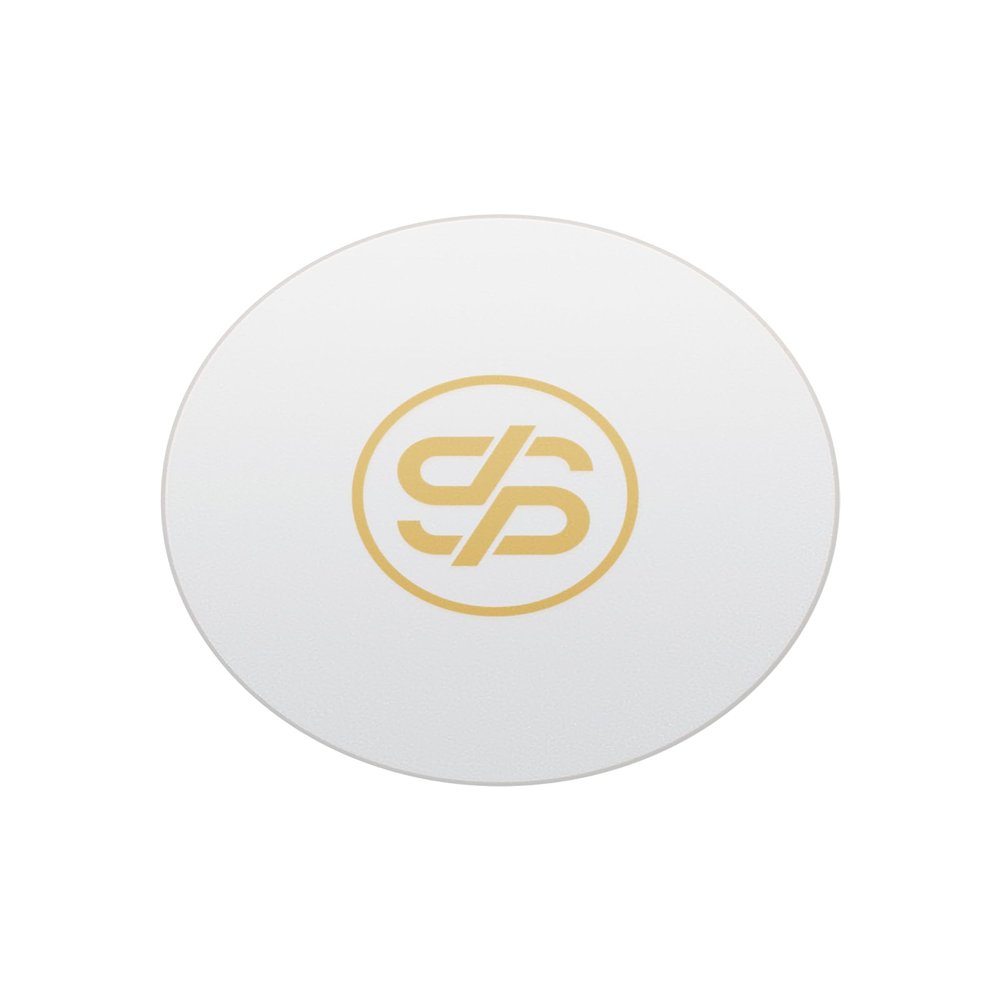 SLOWPLAY Godel Ceramic Poker Chips in Bulk, Casino Grade Ceramic 10-Gram Poker Chip for Texas Hold'em, 39mm Professional Chips Pack of 50 (White)