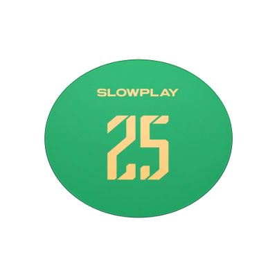 SLOWPLAY Godel Ceramic Poker Chips in Bulk, Casino Grade Ceramic 10-Gram Poker Chip for Texas Hold'em, 39mm Professional Chips Pack of 50 with Denomination of 25