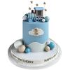 18PCS Train Cake Toppers Balls Cake Decorations with Star Cake Toppers for Boy Girl Baby Shower Train Theme Birthday Party Decorations (Blue) view 1