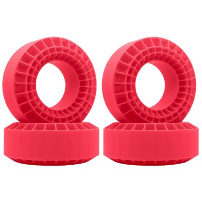 OGRC Silicone Rubber Tire Inserts Foam Fit 1.9 Wheel Tires 1/10 Crawler Accessories (Red)