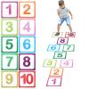 10 Pcs Number Floor Stickers Hopscotch Lattice Floor Decals, Number Stickers 1-10 Number Wall Decals Floor Stickers for Classroom Bedroom Living Room (10), CN-001 view 1