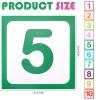 10 Pcs Number Floor Stickers Hopscotch Lattice Floor Decals, Number Stickers 1-10 Number Wall Decals Floor Stickers for Classroom Bedroom Living Room (10), CN-001 view 2