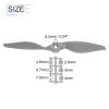 MECCANIXITY 5Pcs 8x6 Inch Propeller RC Propellers 2-Vane Blades Props Gray with Adapter Rings for RC Airplane Aircraft Prop Replacement view 2