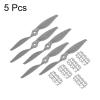 MECCANIXITY 5Pcs 8x6 Inch Propeller RC Propellers 2-Vane Blades Props Gray with Adapter Rings for RC Airplane Aircraft Prop Replacement view 3