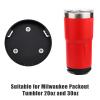 PEUTIER 2pcs Tumbler Mount for Packout, Black Cup Holder with Screws Compatible with Packout Cup 20oz & 30oz view 3