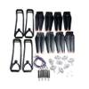 KAGMIKA Drone Maintenance K6 MAX Arm Engines Motor Props Propellers Blades Gear Guard Part kit for K6 Mini RC Drone K6 PRO Quadcopter(New Orange Body) view 3