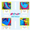 MIRUNAIR Inflatable Bounce House, Blow Up Bouncy House Include Slide, Outdoor Backyard Water Park with Air Blower, Splash Pool, Water Cannon, Climbing Wall, Bounce Water Prak for Kids view 3